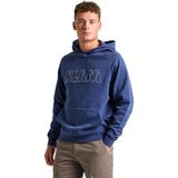 Slam Logo Hoodie Erkek Mavi Sweatshirt - XL