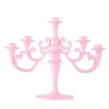 Slant Collections Doğum Günü Partisi Şamdan Kek Topper, 5.5" H, Pembe
