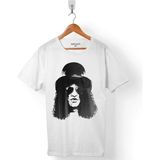 Slash Guıtar Coldplay Slash's Gitar Erkek Tişört - Beyaz