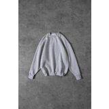 Slatra Erkek Gri Basic Bisiklet Yaka Oversize Sweatshirt