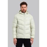 Slazenger 1005 Elyaf Dolgulu Kapüşonlu Erkek Mont – Kırık Beyaz - 2XL