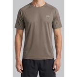Slazenger 4027 Erkek Bisiklet Yaka Regular Fit T-Shirt - Nefes Alan Hafif Kumaş - Açık Kahverengi - XL