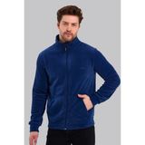 Slazenger 5015 Erkek Indigo Polar Hırka - M - İndigo - Mavi