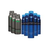 Slazenger Active Sport Erkek Deodorant Spray Yeşil 150 ml 3 Adet + Snob Classic Erkek Deodorant 150 ml 5 Adet