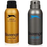 Slazenger Activesport Gold Deodorant Spray (150 ml) ve Slazenger Activesport Mavi Deodorant Spray (150 ml)