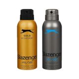 Slazenger Activesport Gold + Mavi Erkek Sprey Deodorant 2 x 150 ML