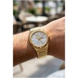 Slazenger Altın Renk Erkek Kol Saati | 41MM, Paslanmaz Çelik, Takvimli, 10ATM