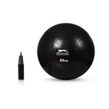 Slazenger Antiburst Gymball Pilates Topu 65 Cm Pompa Hediyeli Siyah