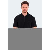 Slazenger BARRIER Erkek Polo Yaka Siyah Tişört