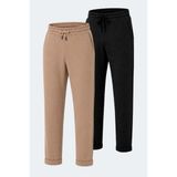 Slazenger Blazeway 2 Li Set Erkek Cepli Slim Fit Eşofman Altı - Çok Renkli