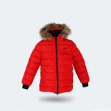 Slazenger CALISTO NEW Çocuk Kırmızı Mont & Kaban Regular Fit Kapüşonlu - 11 - 12 Yaş