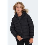 Slazenger Calısto Unisex Çocuk Mont & Kaban Siyah