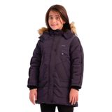 Slazenger CAMRON Kız Çocuk Kapüşonlu Şişme Mor Mont & Kaban