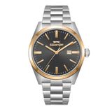 SLAZENGER, ÇELİK GOLD KASA, SİYAH GOLD KADRAN, ÇELİK KORDON, QUARTZ, 43MM, 5ATM, ERKEK KOL SAATİ, SL.09.2477.1.04