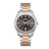 SLAZENGER, ÇELİK KASA, ANTRASİT GOLD KADRAN, GOLD ÇELİK KORDON, QUARTZ, 41MM, 5ATM, ERKEK KOL SAATİ, SL.09.2485.1.05