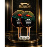 Slazenger Champion Ittf Onaylı 2 Raket 3 Top Masa Tenisi Raketi Seti