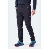 Slazenger Coreva Erkek Içi Polarlı Rüzgar ve Su Geçirmez Softshell Siyah Pantolon - XL