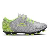 Slazenger Crystal Unisex Çocuk Futbol Ayakkabı Gri Suni Deri Malzeme ile Rahat Kullanım