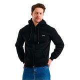Slazenger CUDI I Erkek Fermuarlı Kapüşonlu Cepli Siyah Sweatshırt