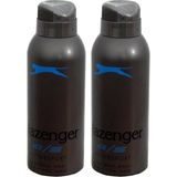 Slazenger Deodorant Aktif Spor Sprey 150ML Mavi 2 Adet Erkekler İçin Pudrasız Koku - 150 ml