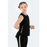 Slazenger DYLAN Kız Çocuk Tişört Siyah