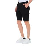 Slazenger EARNINGS Erkek Cepli Kargo Siyah Şort
