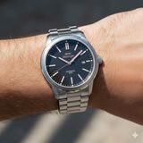 Slazenger Erkek Japon Otomatik (8215) Mekanizma Kol Saati | 43 mm Çelik Kasa, 10 Atm Su Geçirmez - Gümüş