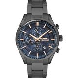 Slazenger Erkek Kol Saati Siyah Çelik Kordon Siyah Kadran 45MM Quartz Mekanizma Mineral Cam 10 Atm Su Geçirmez Paslanmaz Çelik - Siyah - Lacivert