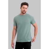 Slazenger Erkek Su Yeşili Waffle Dokulu Kısa Kollu T-Shirt - 2XL