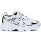 Slazenger Fıffy Unisex Çocuk Cırtlı Beyaz / Siyah Günlük Spor Ayakkabısı - Beyaz - Siyah