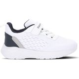 Slazenger Flarex Unisex Çocuk Cırt Cırtlı Koyu Gri / Beyaz Günlük Spor Ayakkabısı - Beyaz - Lacivert