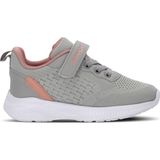 Slazenger Funkytown I Unisex Çocuk Cırt Cırtlı Beyaz / Gri Günlük Spor Ayakkabısı - Gri - Pembe