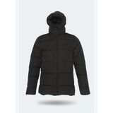 Slazenger GAFAR Büyük Beden Erkek Kapüşonlu Şişme Siyah Mont & Kaban