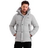 Slazenger GAFAR Erkek Kapüşonlu Şişme Bej Mont & Kaban