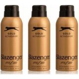 Slazenger Gold 150 ml X3 Erkek Deodorant Sprey Odunsu ve Fougere Notalarla Çekici Koku