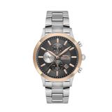 SLAZENGER, GOLD ÇELİK KASA, ÇELİK KORDON, SİYAH KADRAN, QUARTZ, MULTİFONKSİYON, 43MM, 5ATM, ERKEK KOL SAATİ, SL.09.2264.2.02
