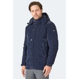 Slazenger Grım Erkek Çıkarılabilir Kapüşonlu Lacivert Mont & Kaban - 2XL