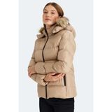 Slazenger Guest Kadın Puffer Şişme Mont Vizon V3