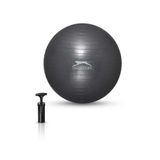 Slazenger Gymball 55 cm (Pompa Dahildir) Unisex Pilates Topu Gri