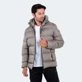 Slazenger HANK Erkek Kapüşonlu Şişme Bej Mont & Kaban - XL