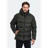 Slazenger HANK Erkek Kapüşonlu Şişme Haki Mont & Kaban
