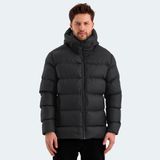 Slazenger HANK Erkek Kapüşonlu Şişme Siyah Mont & Kaban - 2XL