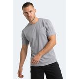Slazenger Haunted I Erkek Gümüş Tişört - 2XL