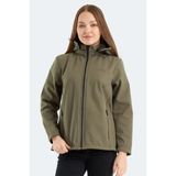 Slazenger HEAT CONTROL Kadın Çıkarılabilir Kapüşonlu Kırmızı Mont & Kaban - XL