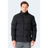 Slazenger Hecarım Erkek Kapüşonlu Şişme Siyah Mont & Kaban - XL