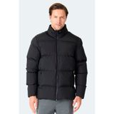 Slazenger HECARIM Erkek Kapüşonlu Şişme Siyah Mont & Kaban