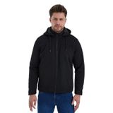 Slazenger HENDRIKKO Erkek Kapüşonlu Siyah Mont & Kaban