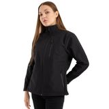Slazenger HIP STYLE Kadın Dik Yaka Fermuarlı Siyah Mont & Kaban