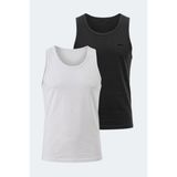 Slazenger Hokey 2 Li Set Erkek Beyaz - Siyah Tişört - 2XL