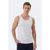 Slazenger Hokey Erkek Slim Fıt Kolsuz Beyaz Atlet - XL